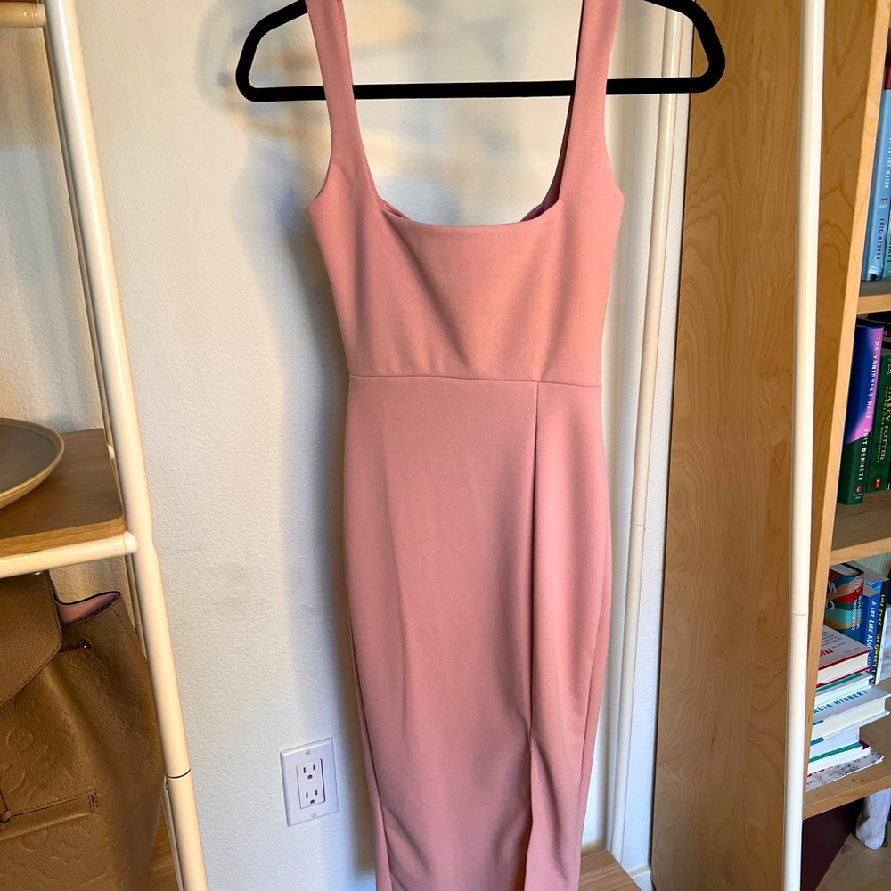 NWT- Nasty Gal Size 2 Dusty Rose Midi Dress